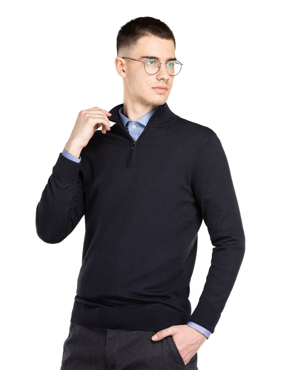 MOŠKI PULOVER IZ MEŠANICE VISKOZE 8362