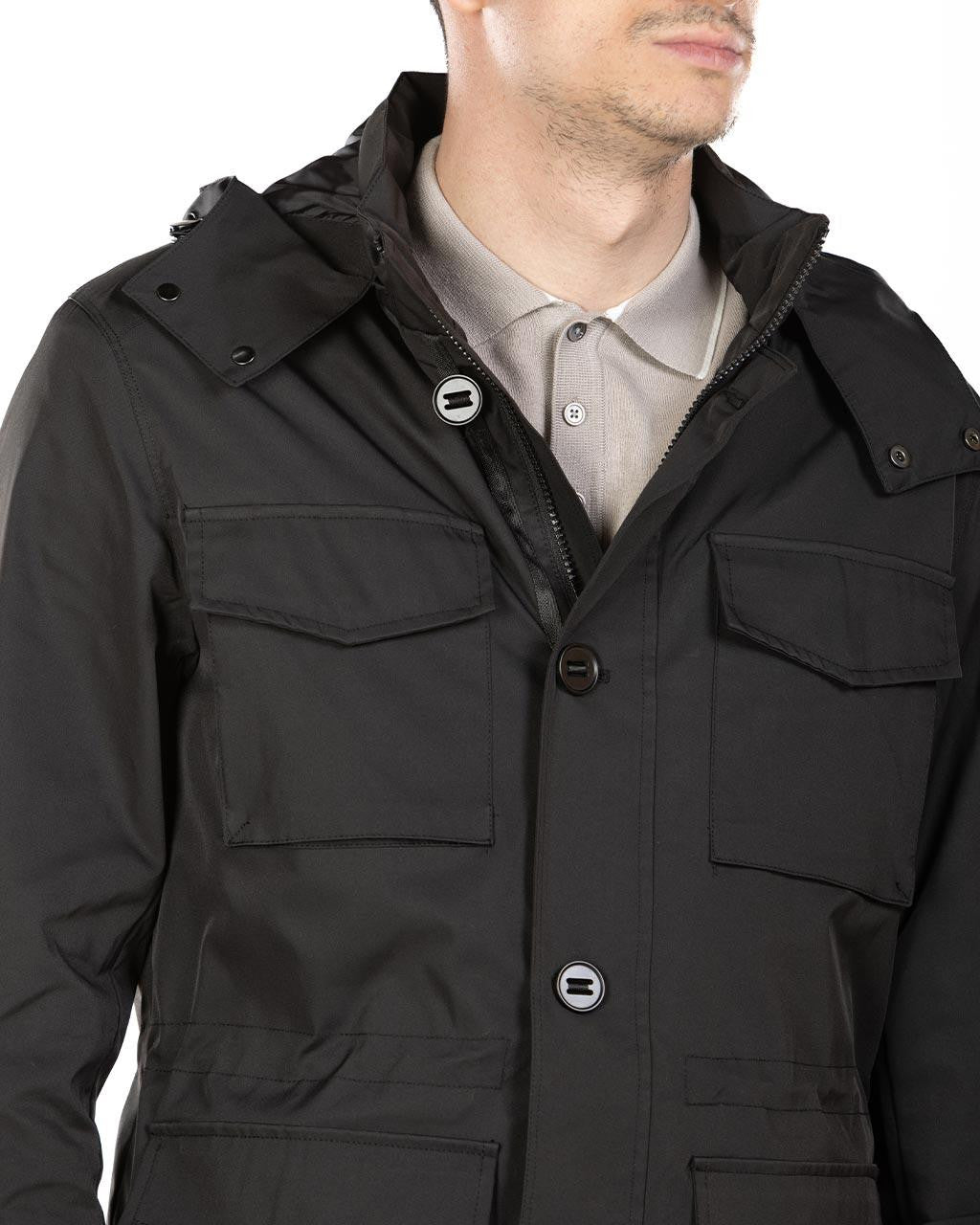 JAKNA Z ŽEPI IN KAPUCO 10-151