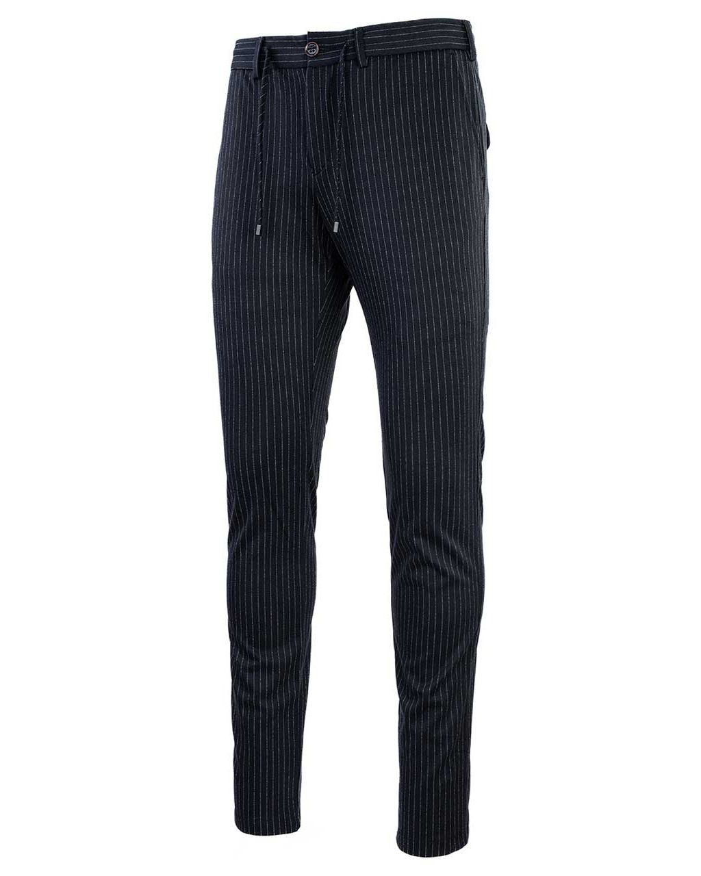 ČRTASTE HLAČE Z VEZALKO 2800