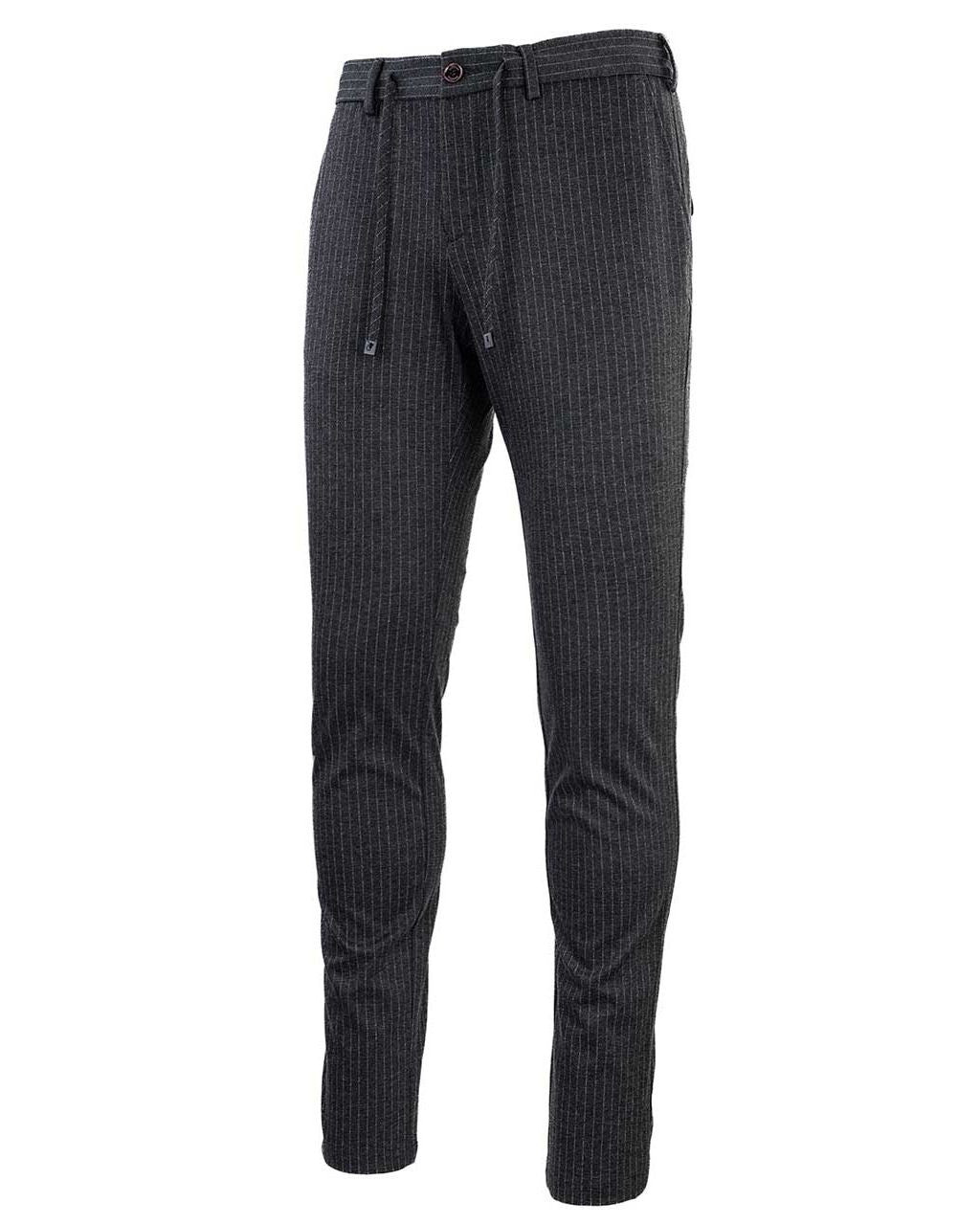 ČRTASTE HLAČE Z VEZALKO 2800