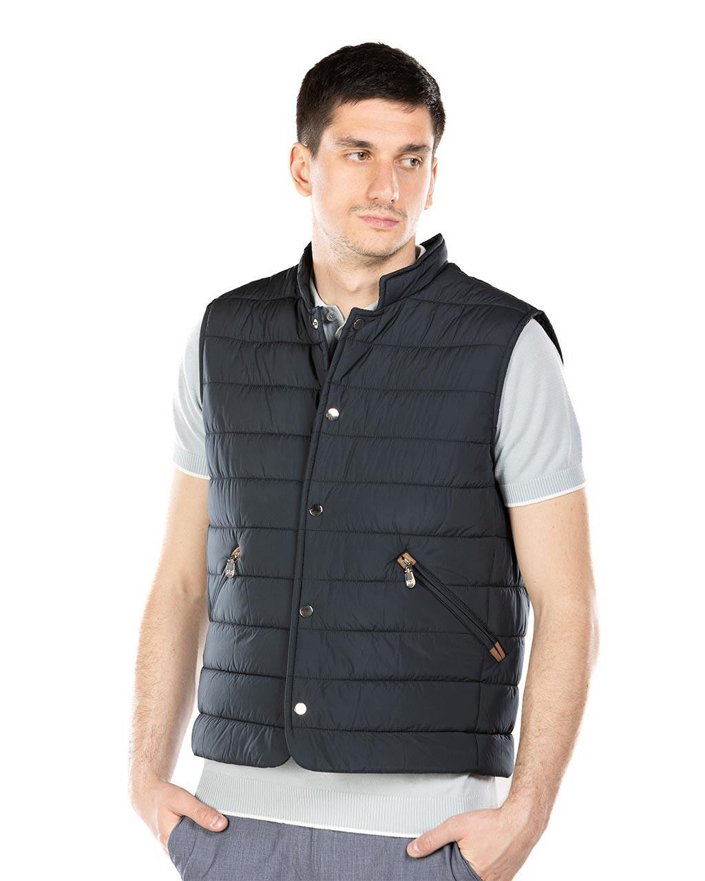 MOŠKI BREZROKAVNIK Z GUMBI 50-51