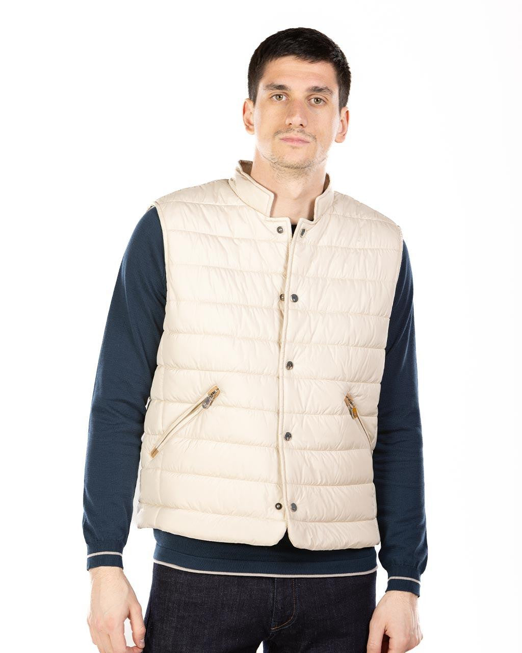 MOŠKI BREZROKAVNIK Z GUMBI 50-51