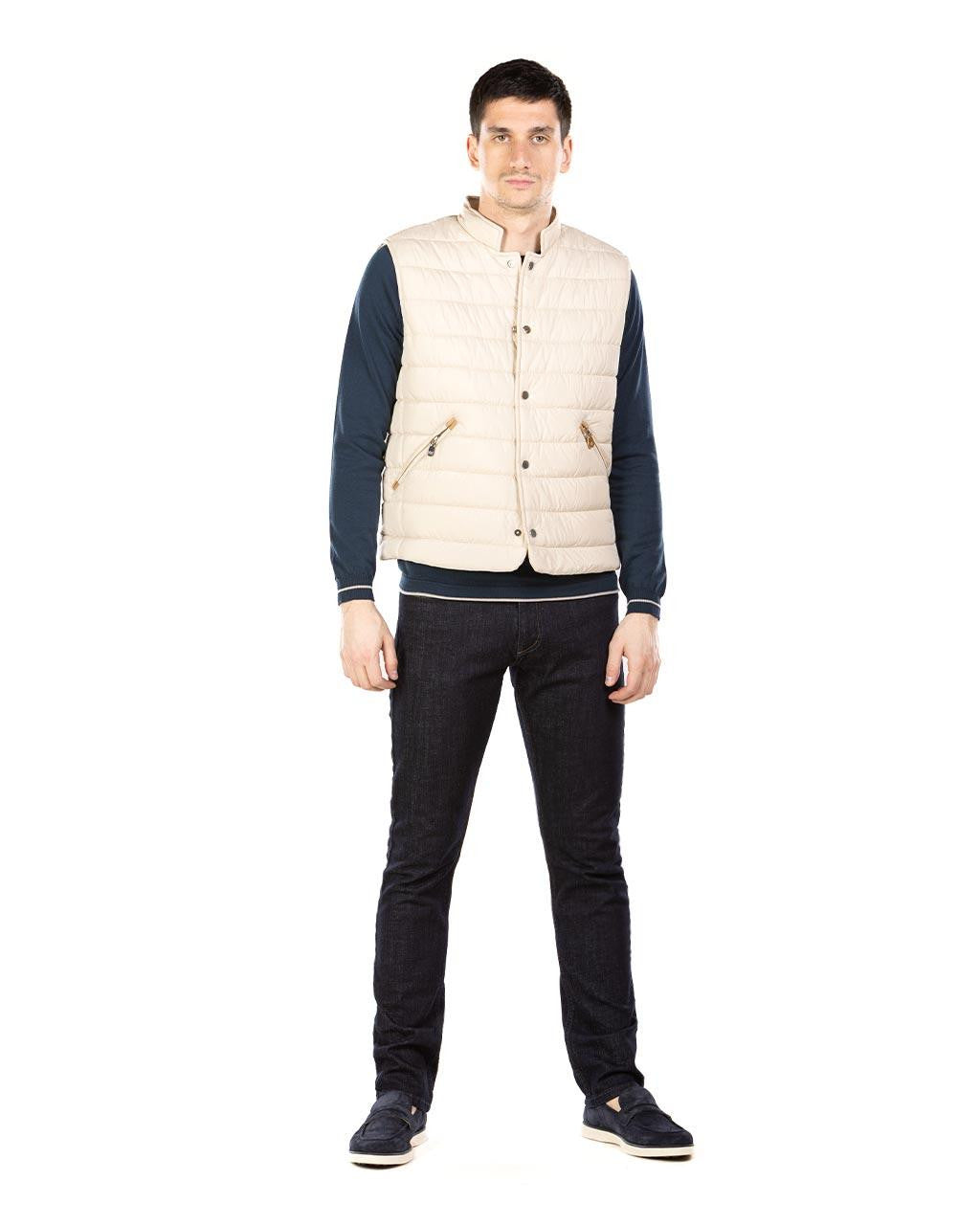 MOŠKI BREZROKAVNIK Z GUMBI 50-51