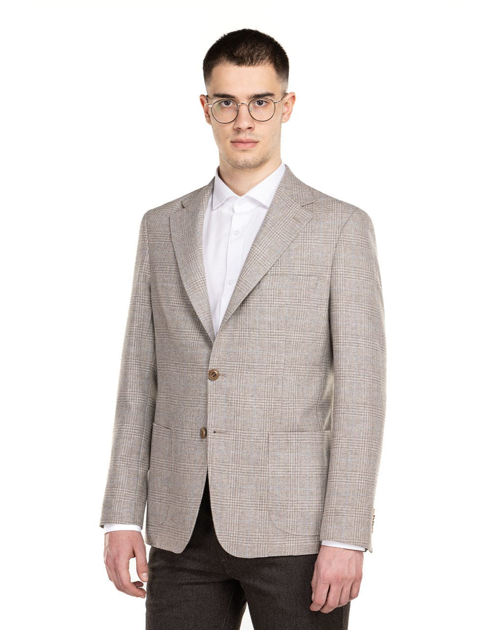 SUKNJIČ IZ MEŠANICE VOLNE Z VZORCEM 5371