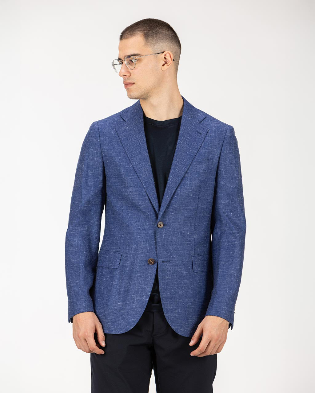 SUKNJIČ IZ MEŠANICE VOLNE, LANA IN SVILE 5451 – Barbosa Fashion