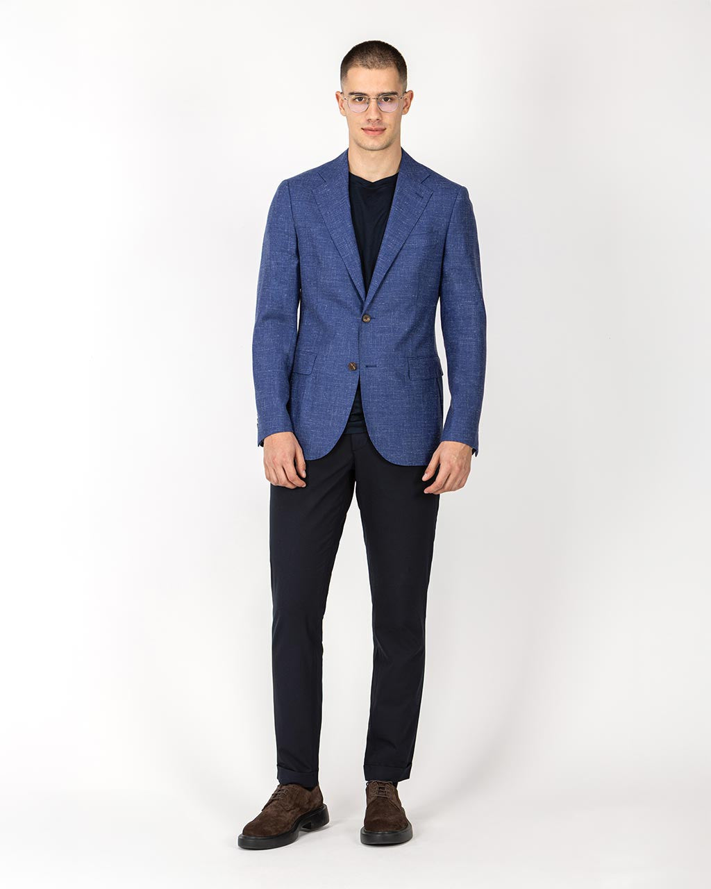Mastercard 5451 SUKNJIČ IZ MEŠANICE VOLNE, LANA IN SVILE 5451 – Barbosa Fashion